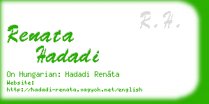 renata hadadi business card